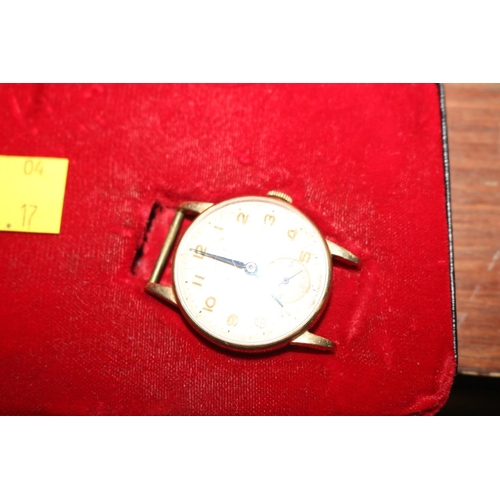 403 - SMITHS 9 CT GOLD WATCH (NO STRAP)