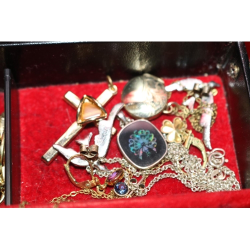 410 - JEWELLERY BOX & CONTENTS