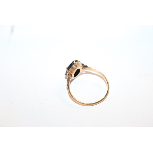 413 - 9CT INITIAL ''B'' RING - 2.1GMS TOTAL