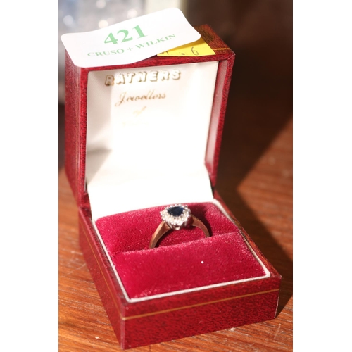 421 - 9CT HEART SHAPED RING - 2.4GMS