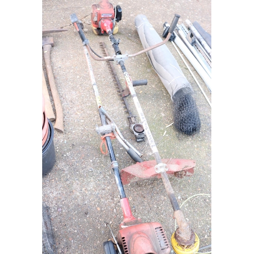 52 - STRIMMER X 2 & HEDGE CUTTER WITH ATTATCHMENT