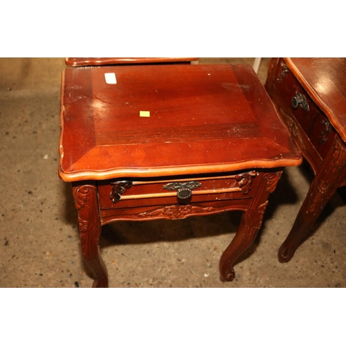 621 - 3 X WOODEN SIDE TABLES