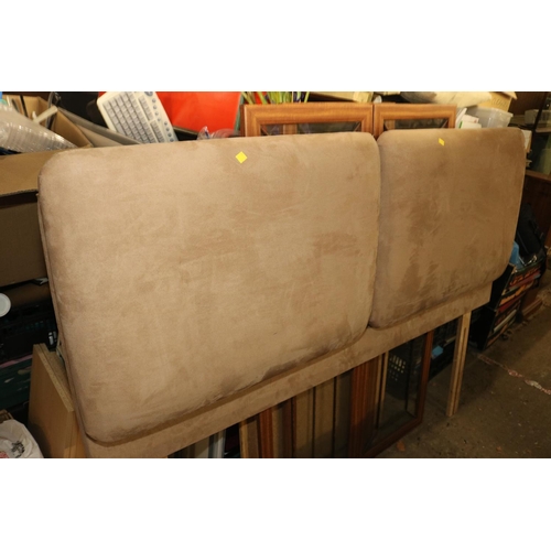 624 - SUEDE BED HEADREST