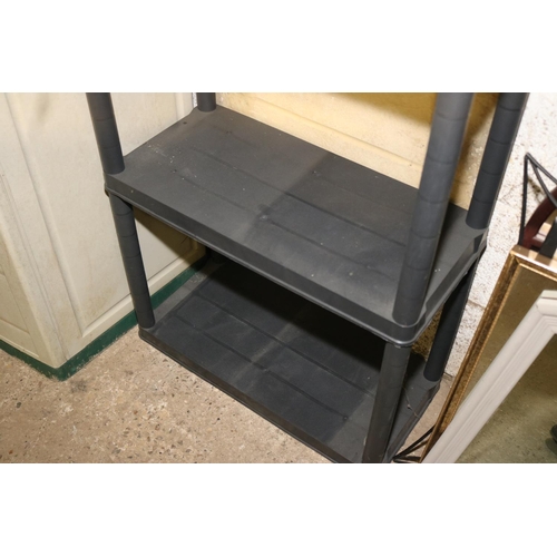 91 - BLACK SHELF UNIT