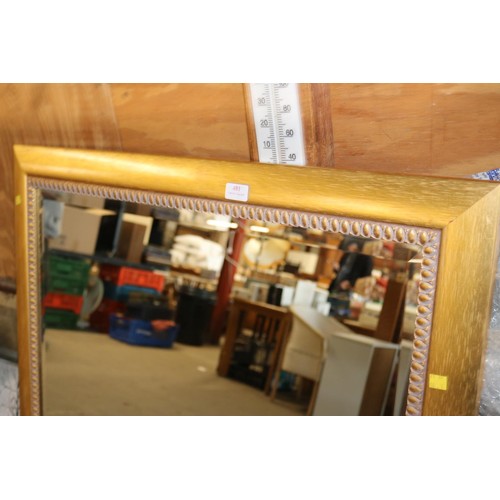 547 - MIRROR LARGE GOLD COLOURED SURROUND