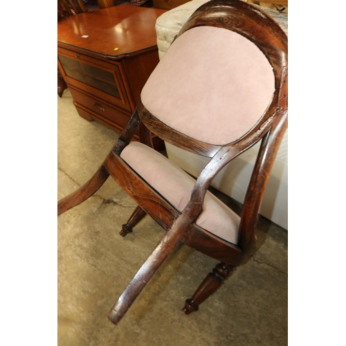 613 - VICTORIAN LADIES NURSING CHAIR A/F