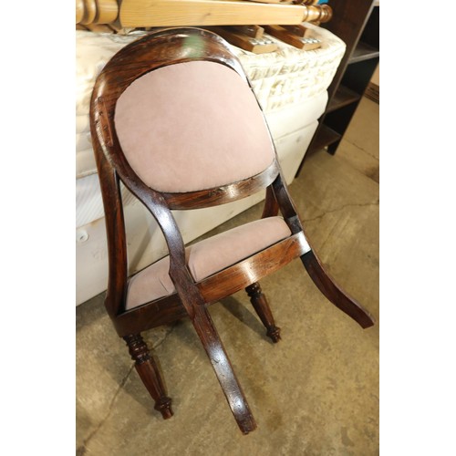 613 - VICTORIAN LADIES NURSING CHAIR A/F