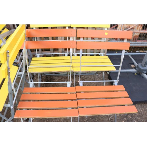 20 - 6 x folding garden chairs