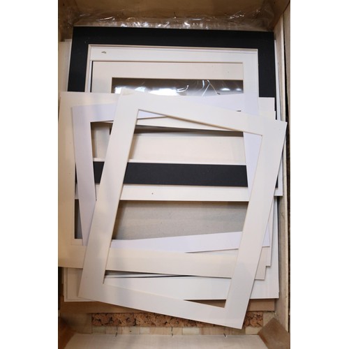 113 - 4 x boxes of various art materials, INC.paint, water, colours, mounting frames, etc.etc