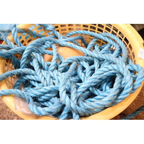 124 - Basket including rope boy, and ultimate guide to knots video