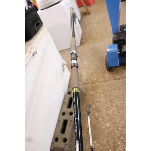 142 - Daiwa Paul, Kerry, Supercast, 12 foot beach fishing rod and Case