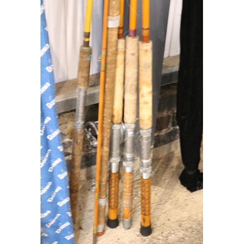 147 - 6 x split Kane fishing rods