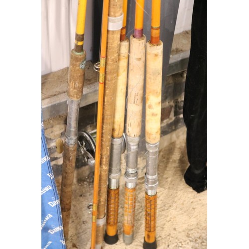 147 - 6 x split Kane fishing rods