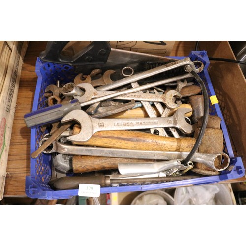 179 - Assortment of spanners, etc