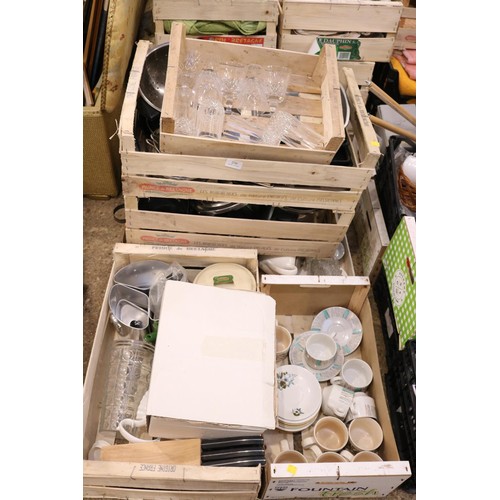 230 - Seven trays of Various kitchenware