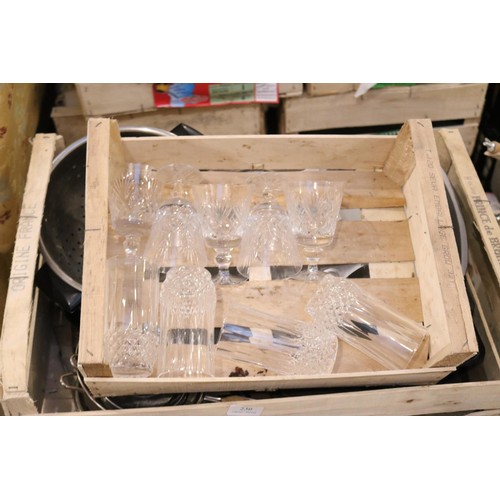 230 - Seven trays of Various kitchenware