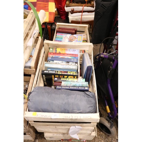 233 - Five trays of various books