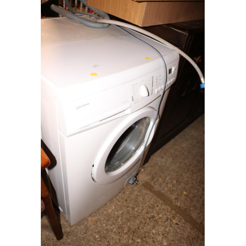 255 - John Lewis, J L,WM1407 washing machine - warranted until 12 noon, Tuesday, following the above sale