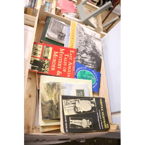 259A - Box of local various books, including March, Kings Lynn etc.