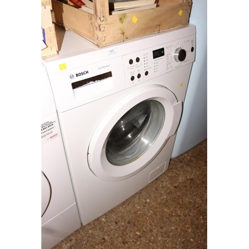 262 - Bosch washing machine - warranted until 12 noon Tuesday following the above sale