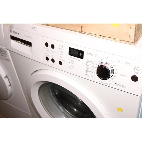 262 - Bosch washing machine - warranted until 12 noon Tuesday following the above sale