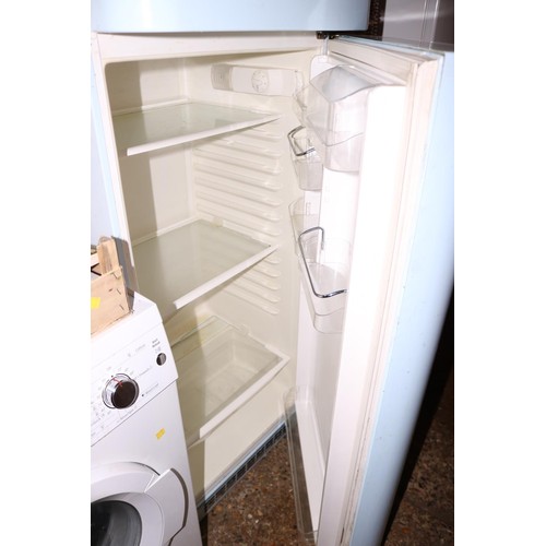 263 - Smeg light blue fridge/freezer - warranted until 12 noon Tuesday following the above sale