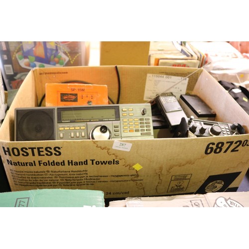 287 - Box of radio receivers