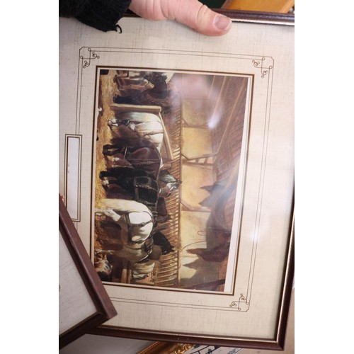 345 - qty of framed pictures