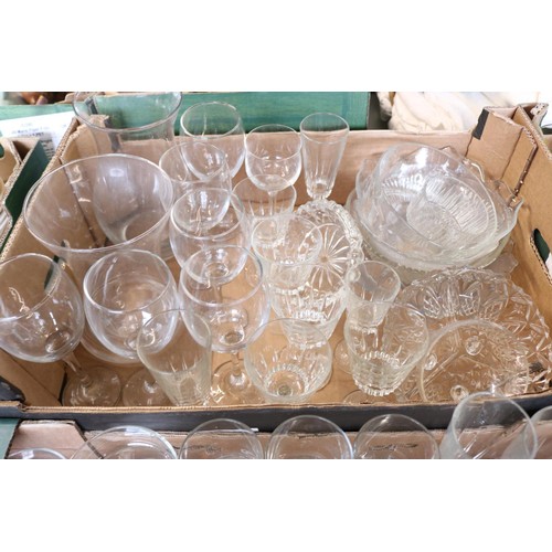 385 - 4 x boxes of various glassware