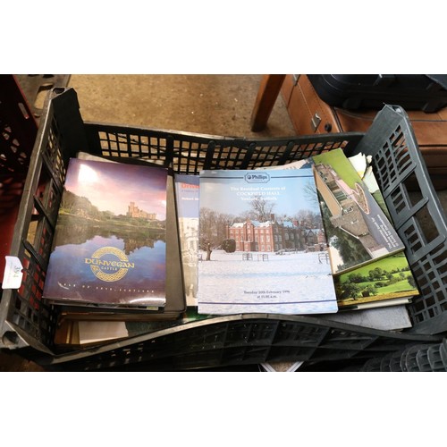 394 - 4 trays of railway books, etc