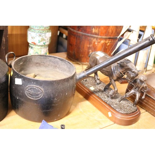 423 - 2 cast iron pots - large