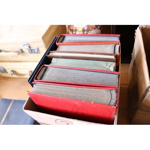 434 - 8 stock books stamp albums