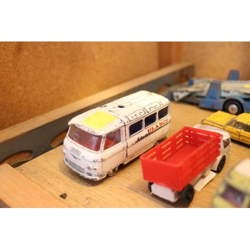 466 - Collection of Corgi transporter model cars, Matchbox, etc