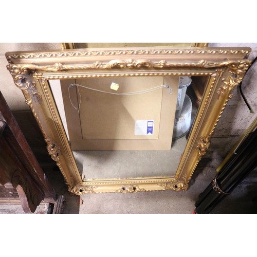 553 - 3 modern decorative framed wall mirrors (various sizes)