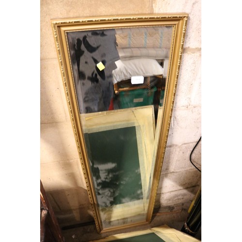 553 - 3 modern decorative framed wall mirrors (various sizes)