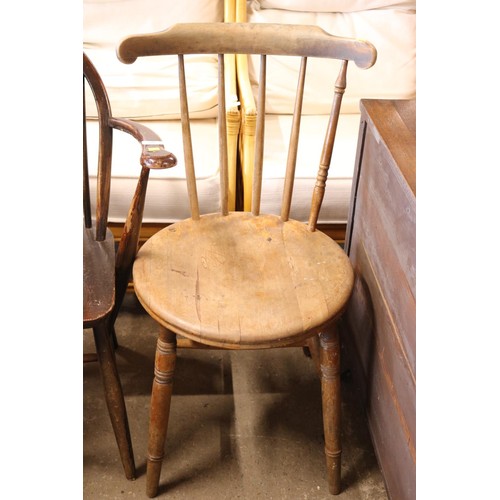 606 - Ercol chair & penny seat chair