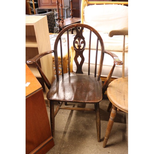 606 - Ercol chair & penny seat chair