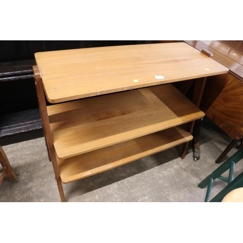 631 - 1960's 3 tier adjustable shelving stand