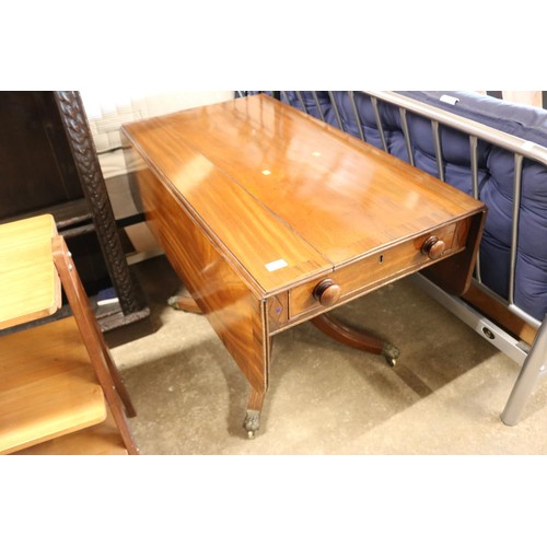 633 - Antique mahogany sofa table a/f