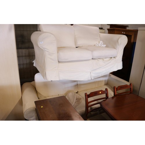 645 - Three Seater sofa and two seater sofa.