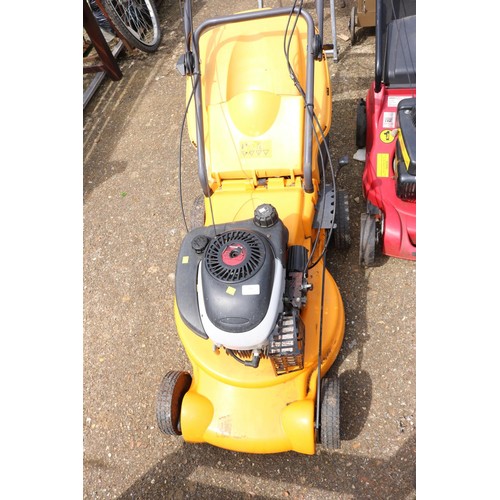 84 - Yellow self propelled lawn mower