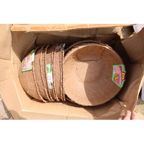 107 - box of new hanging basket liners