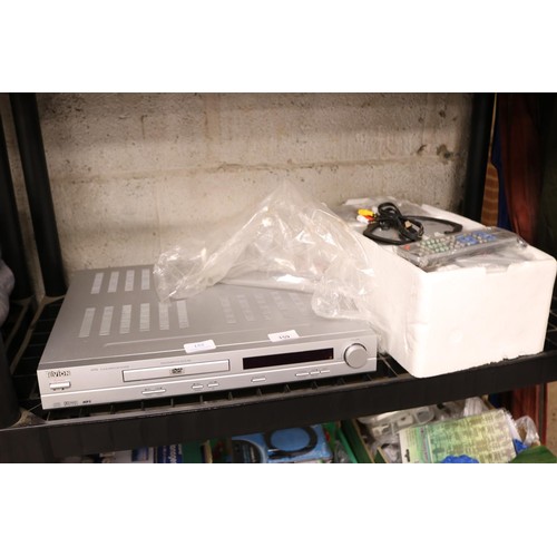 155 - TEVIONDVD player and speakers-warranted until 12 noon Tuesday following the above sale