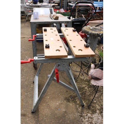 73 - Large galvanised workmate bench