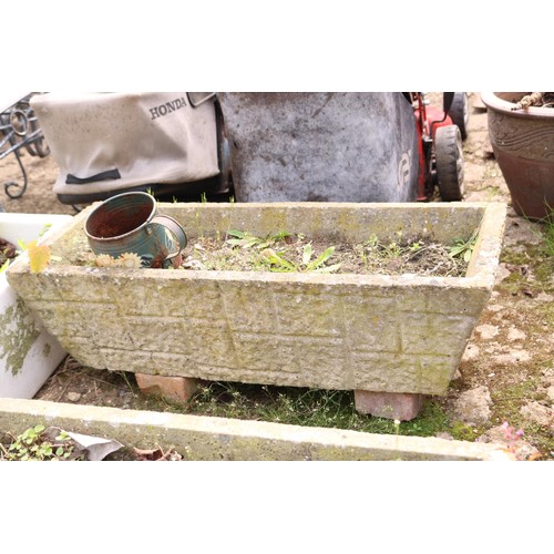 85 - Pair of concrete troughs