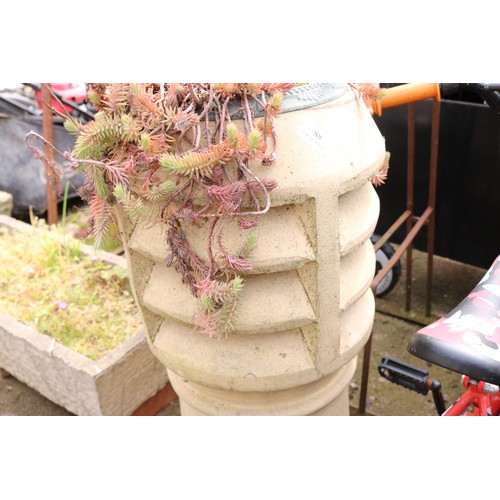 88 - Tall chimney pot planter