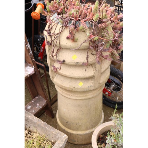 88 - Tall chimney pot planter