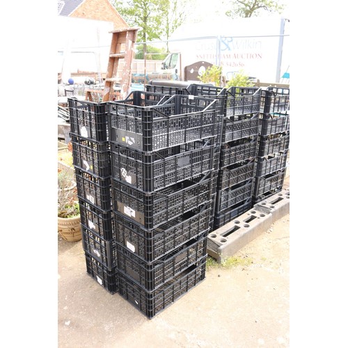 91 - 30 small black crates