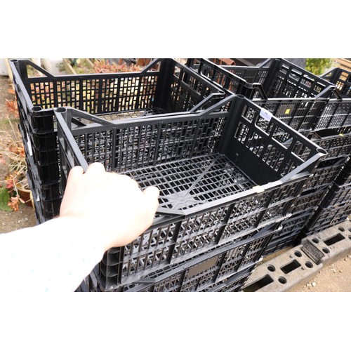 91 - 30 small black crates