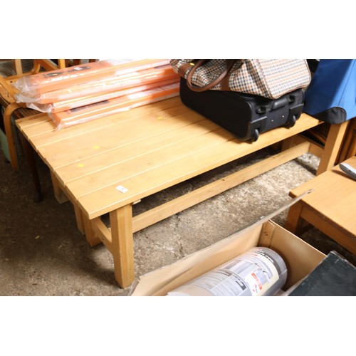 98 - Pair of beech benches